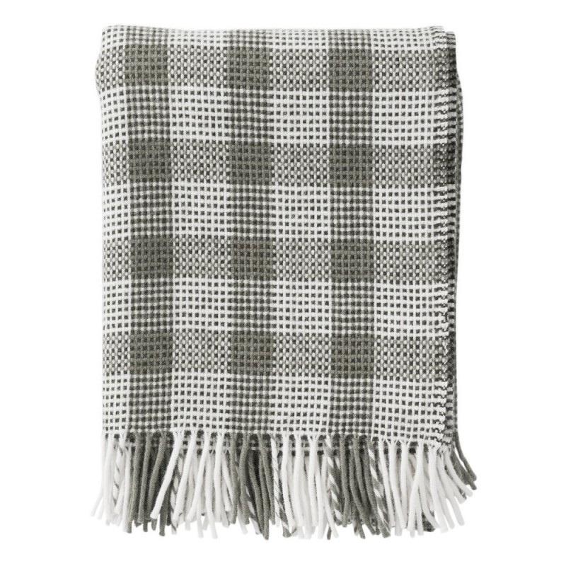 Plaid à carreaux laine agneau HAMPTON, KLIPPAN