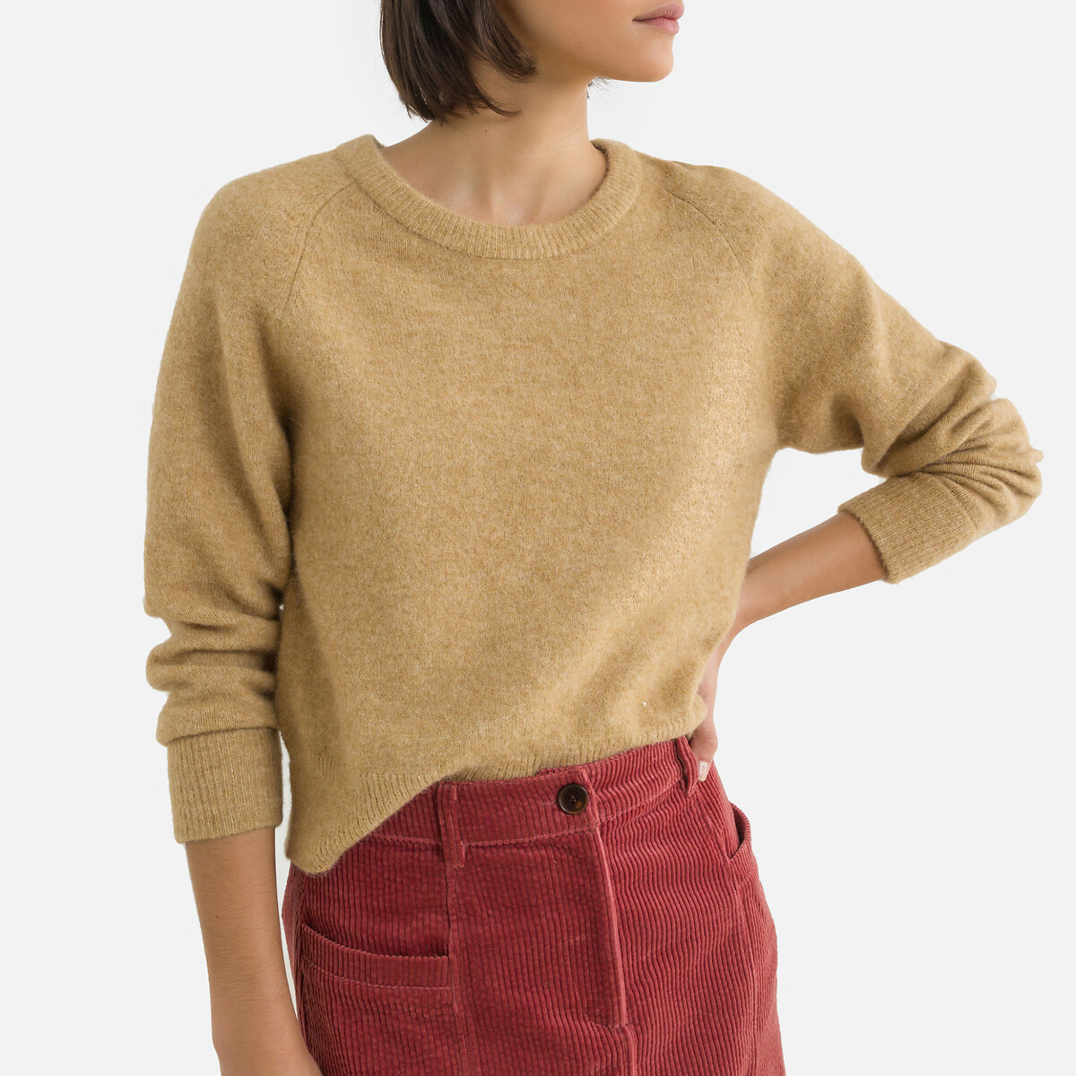 tan knit jumper