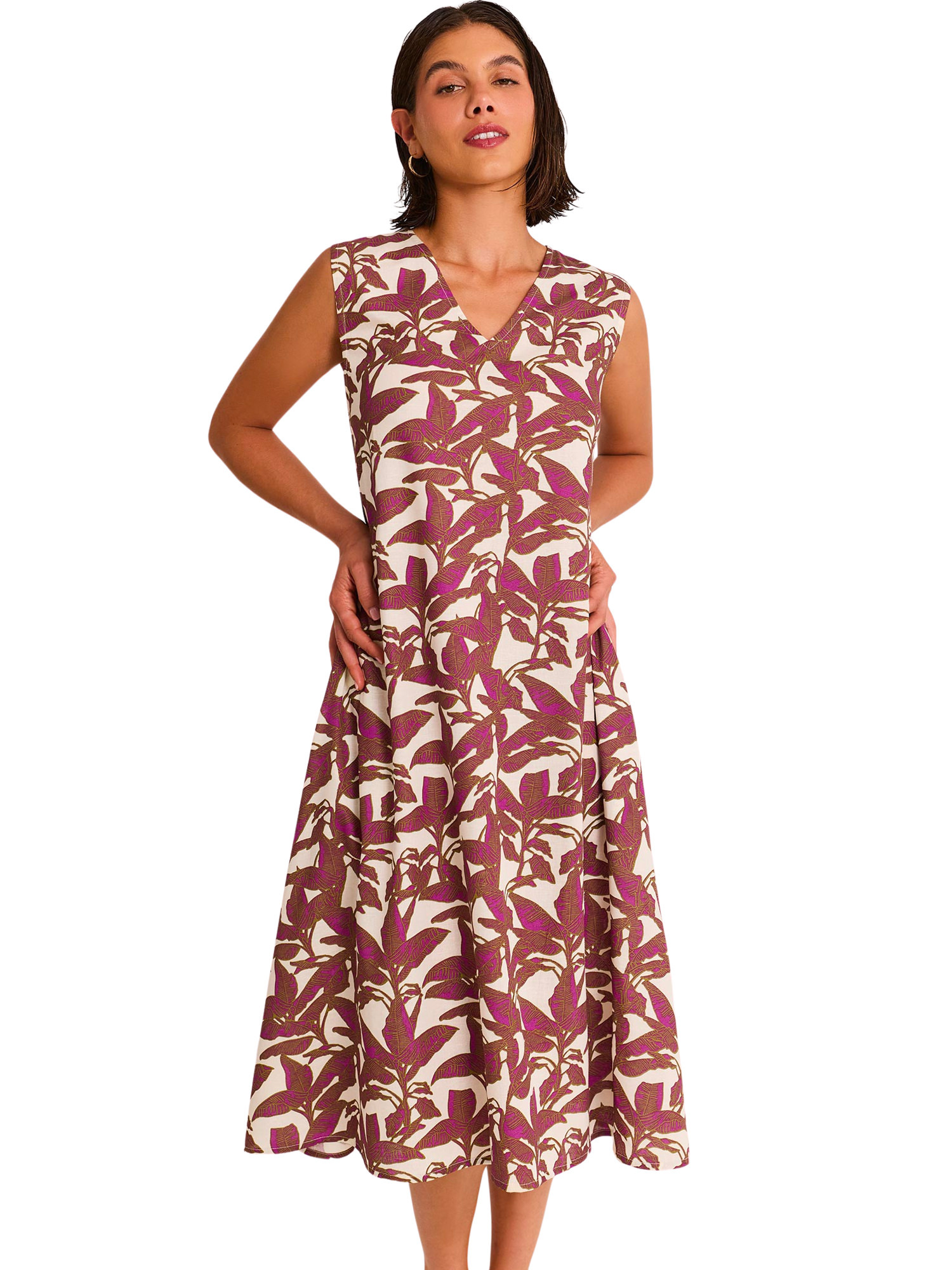 Robe estivale mi-longue sans manches SALVIA, SELMARK MARE