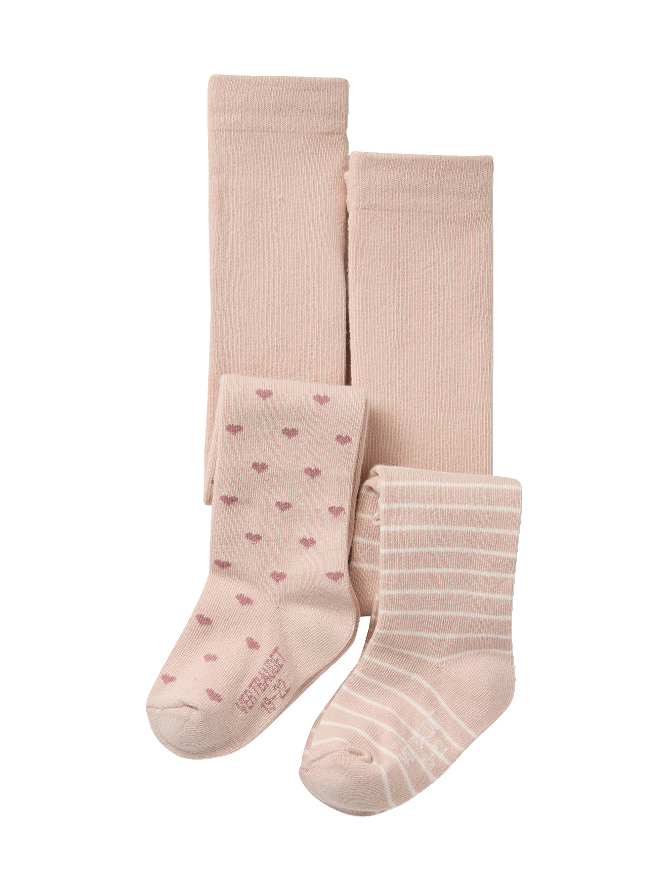 Lot de 2 paires de collants fantaisie bébé, VERTBAUDET