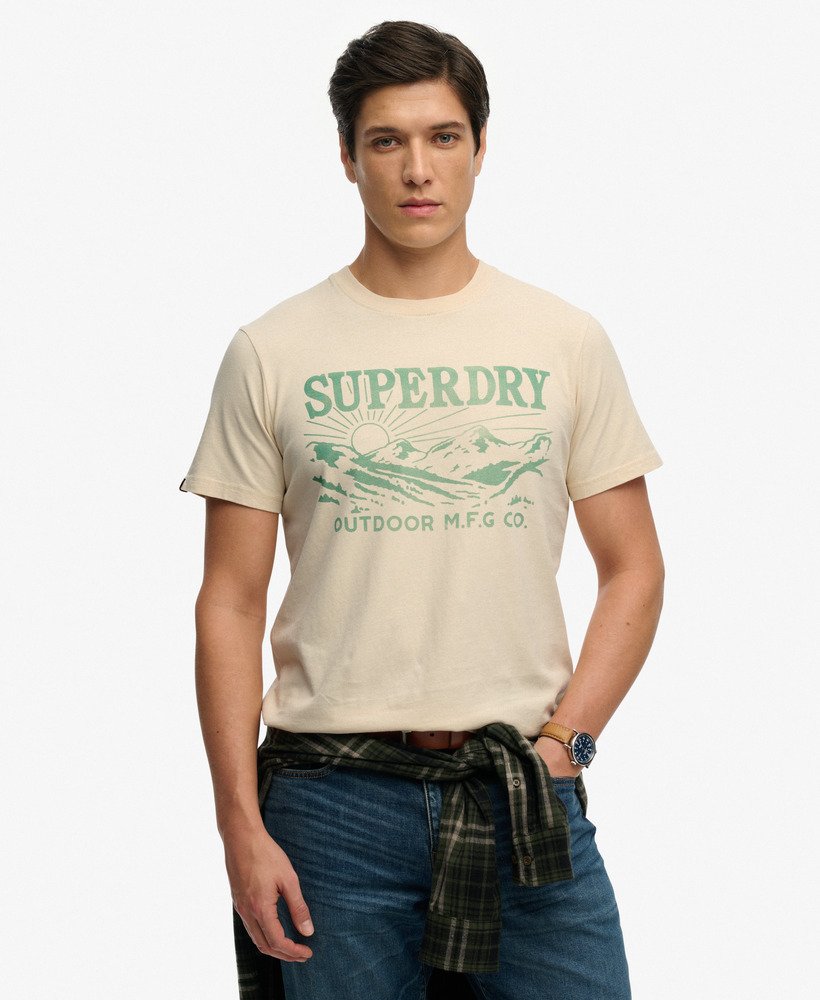 T-shirt Retro Outdoor Coupe Décontractée, SUPERDRY