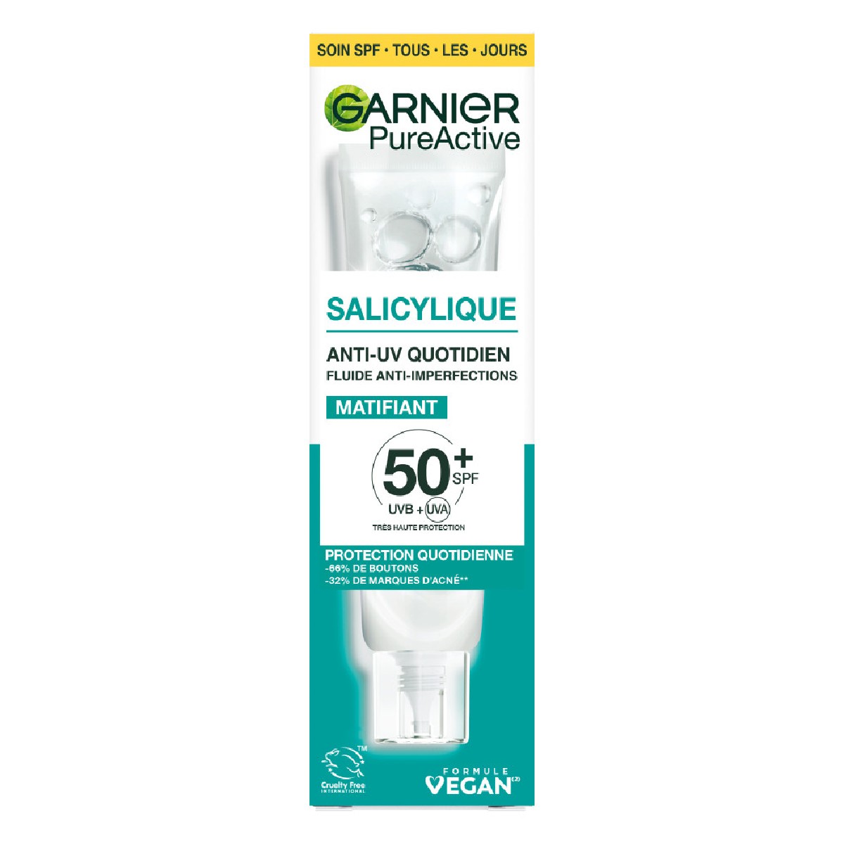 Soin Anti-UV Anti-Imperfections SPF 50+ 40ml, GARNIER
