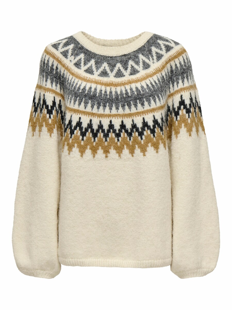 Pull jacquard manches longues, ONLY