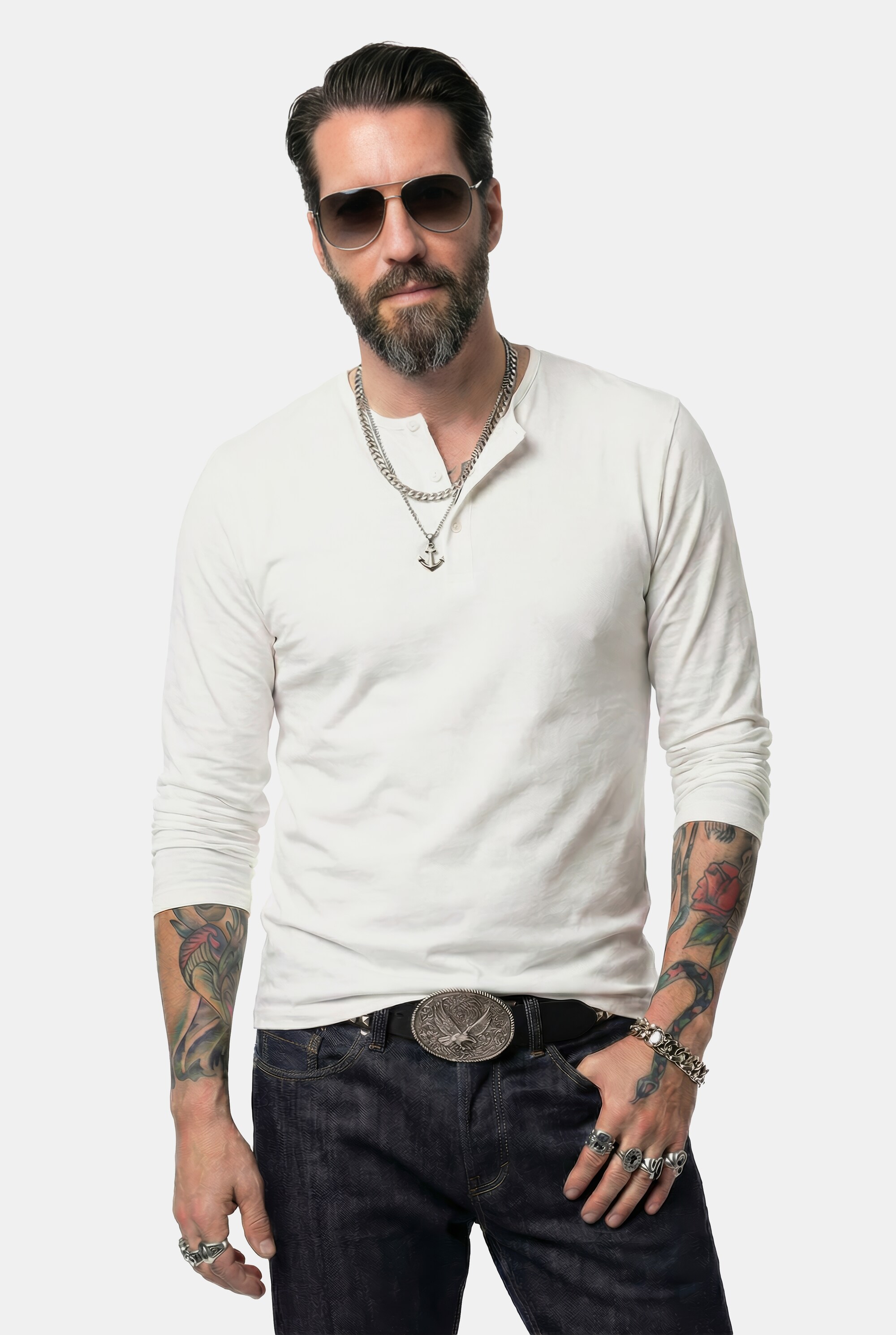 T-shirt Henley, JP1880