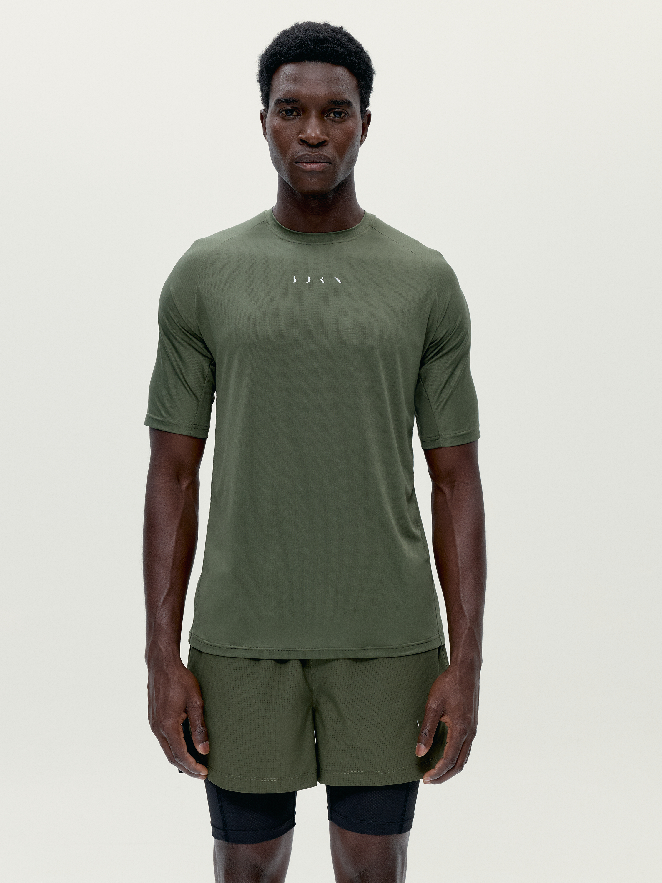T-shirt de sport homme Trak Manches courtes séchage rapide, BORN