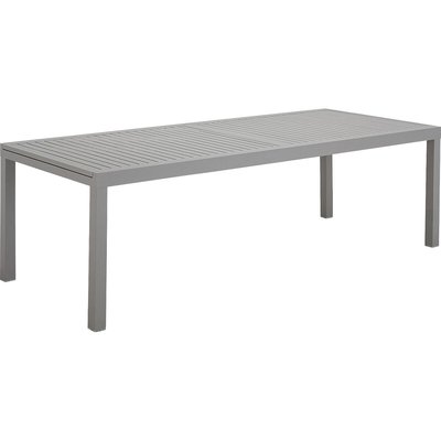 Table de jardin extensible en aluminium - gris vésuve (10 à 12 places) métal, JACO ALINEA