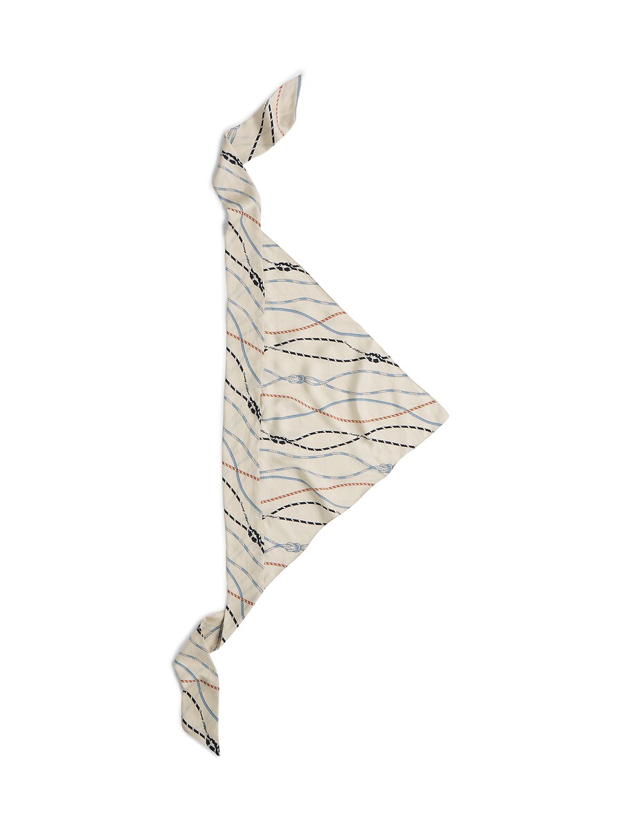 Foulard imprimé en soie Nautical, TOMMY HILFIGER