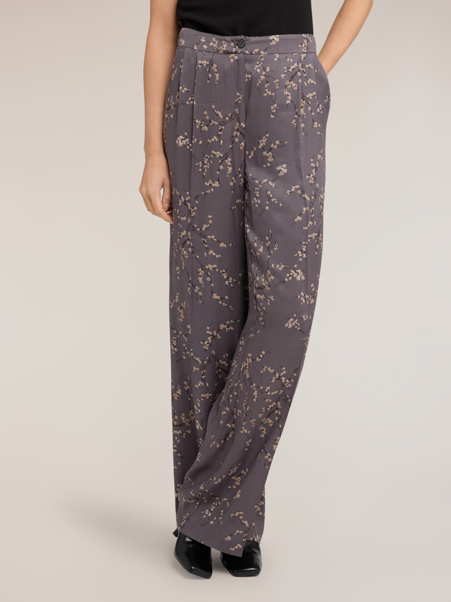 Pantalon palazzo à imprimé fleuri, MOTIVI