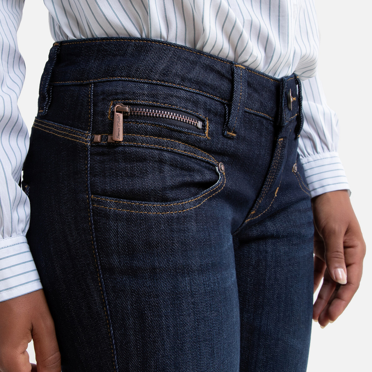 recoger Industrial Asombro Alexa slim sdm jeans, mid rise untreated blue Freeman T. Porter | La Redoute