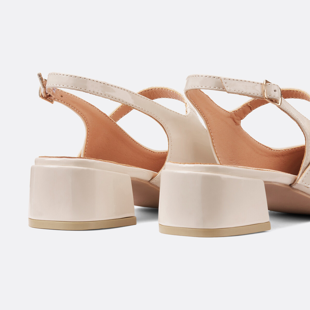 La Redoute Collections Bailarinas de charol con tacón pequeño — foto 3