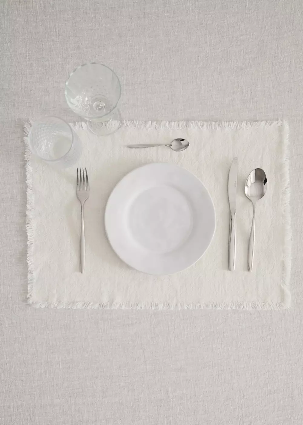 Set de table en lin à franges, MANGO HOME