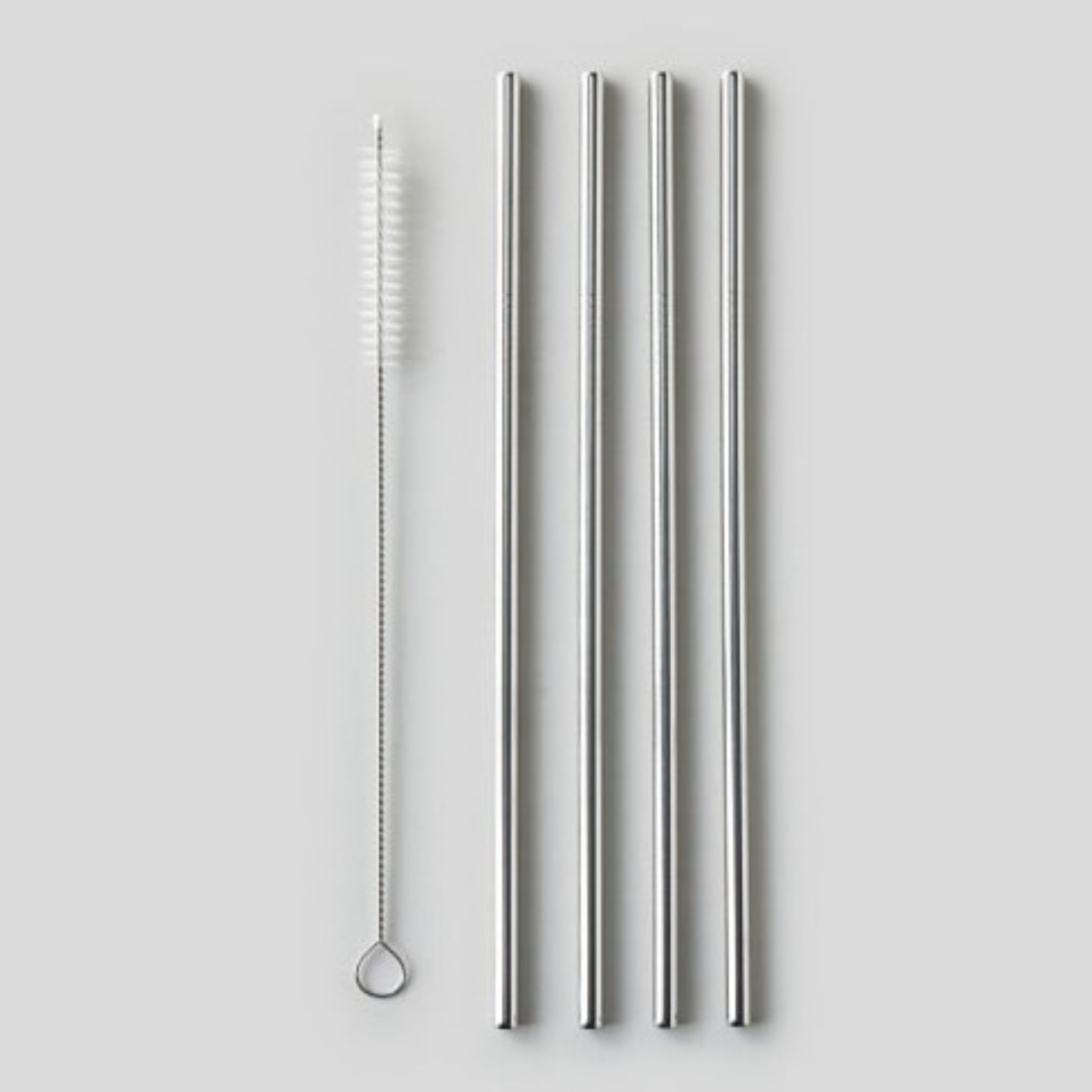 Lot de 4 pailles avec goupillon, MONOPRIX MAISON