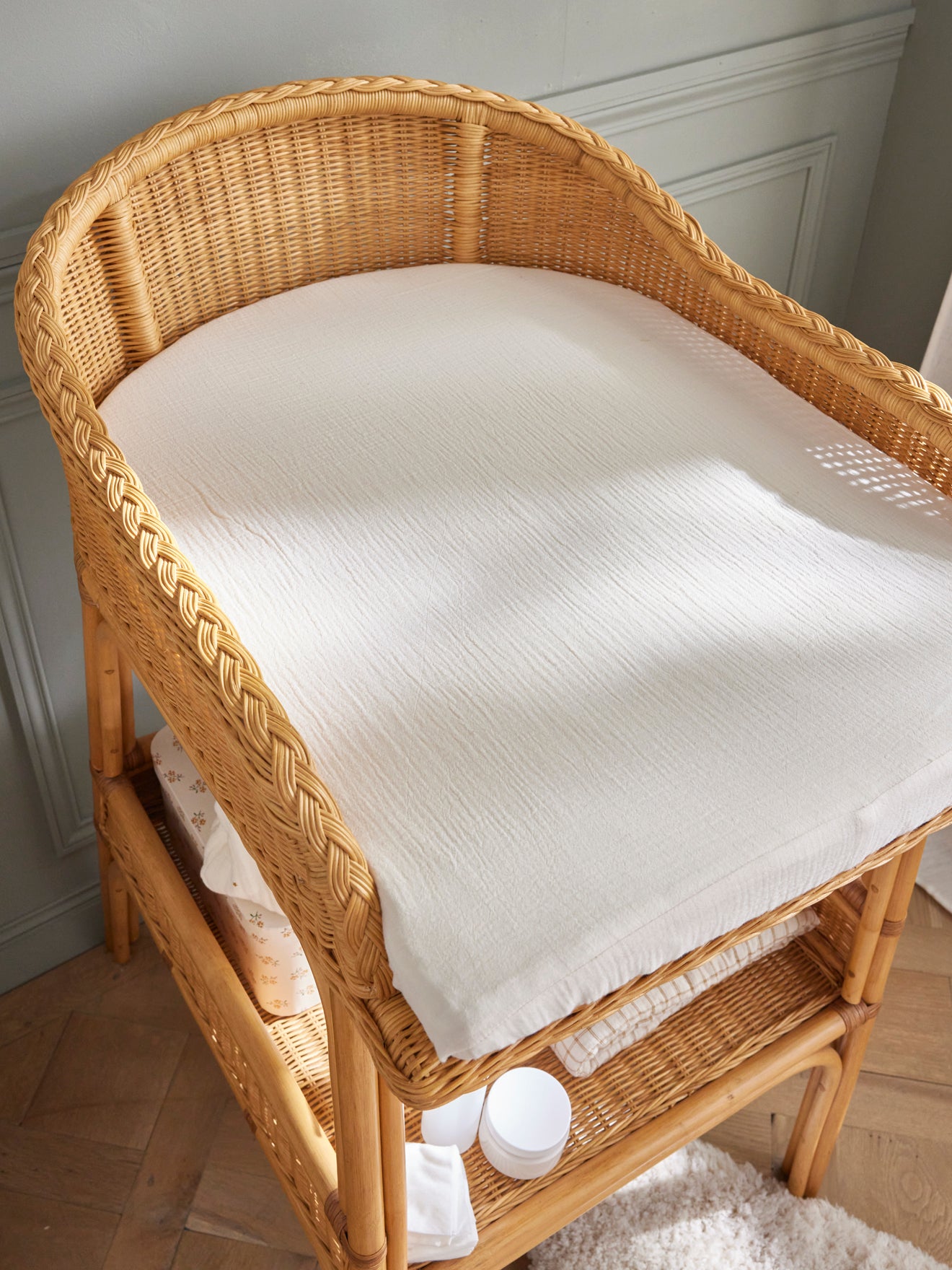 Drap-housse table à langer coton biologique, CYRILLUS