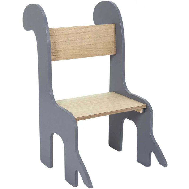 Chaises enfant 4-7 ans - bois naturel - lot de 2 Couleur bois