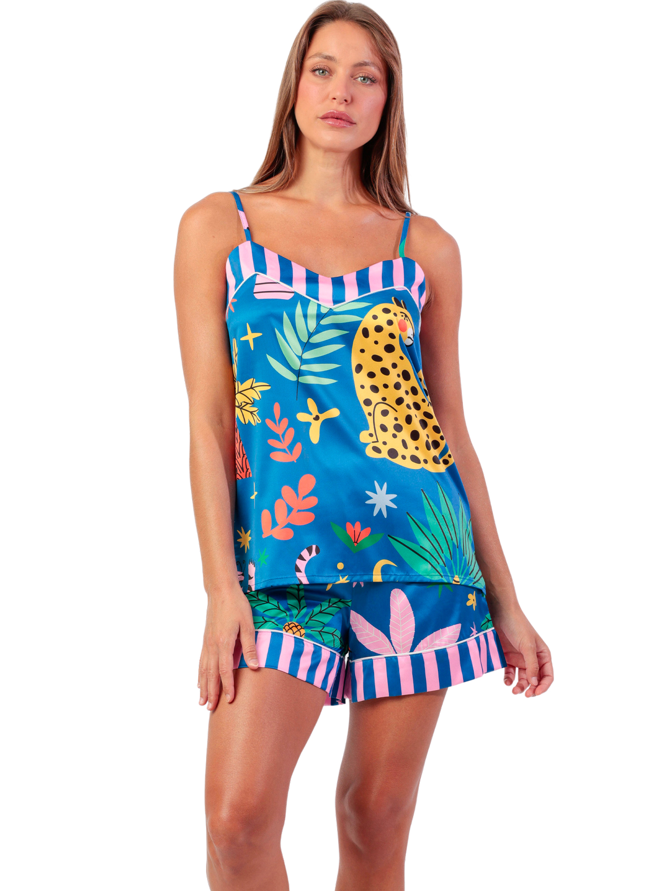 Pyjama short caraco Luxe Sauvage, ADMAS