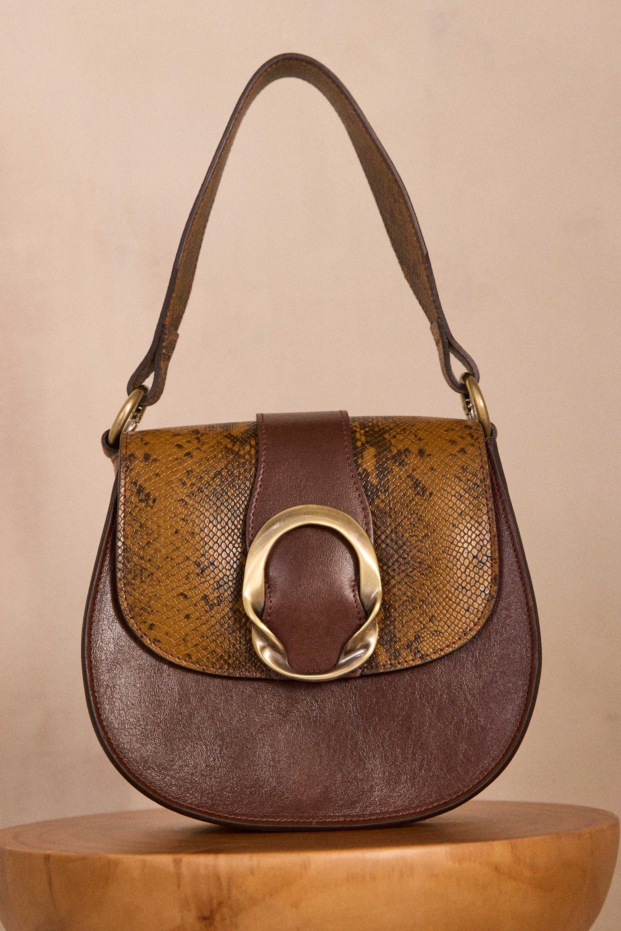 Sac noir en cuir bovin VALENTIN, Maison 123