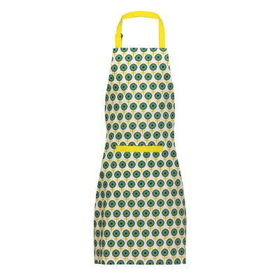 Apron in Green Flower Print SO'HOME