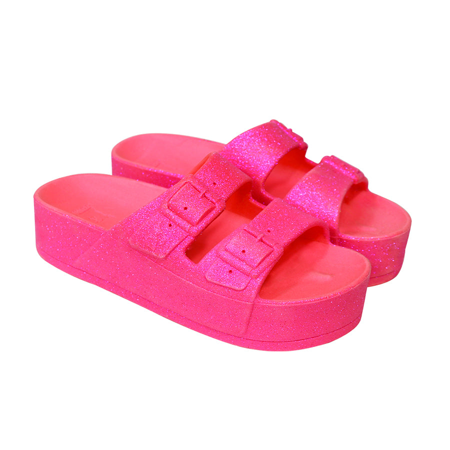 Sandales compensées Femme CAIPIRINHA NEON, CACATOES
