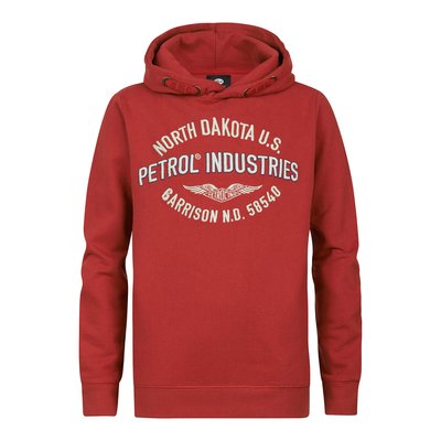 Embroidered Cotton Mix Hoodie PETROL INDUSTRIES