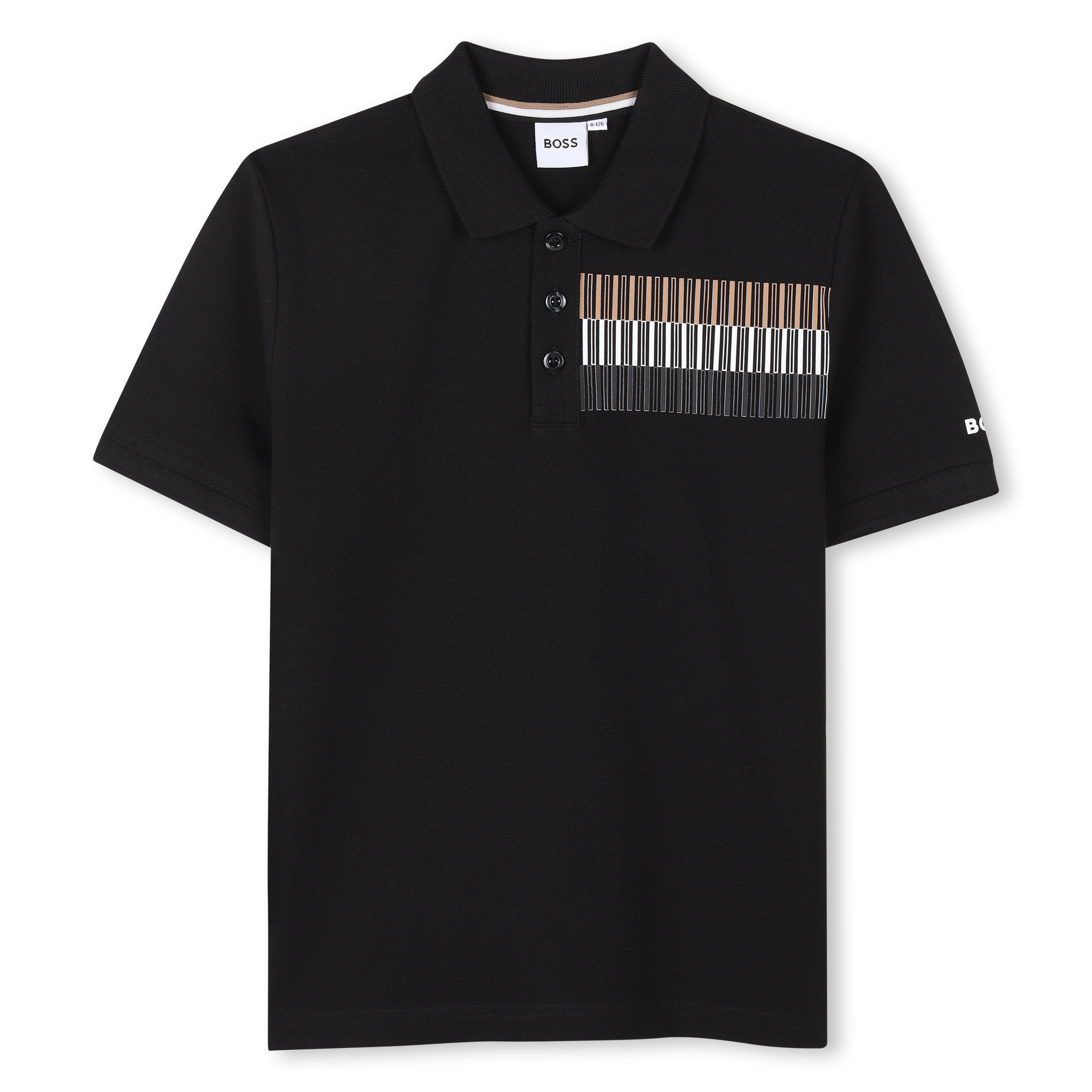 Polo taglio dritto a righe, BOSS KIDSWEAR