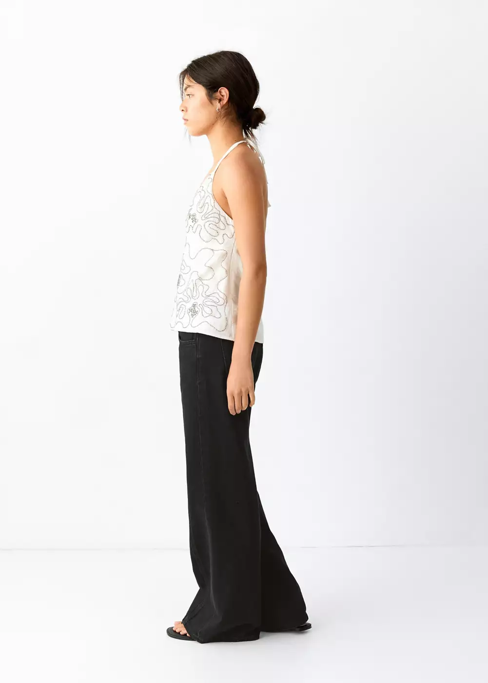 Jean wide leg couture, MANGO TEEN