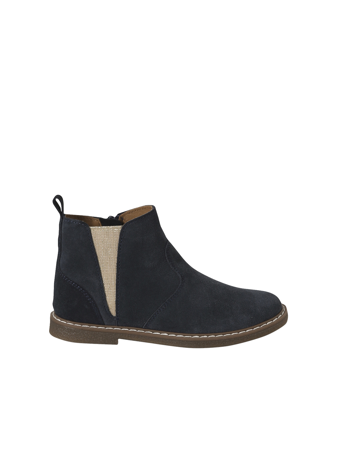 Boots cuir élastiquées, VERTBAUDET