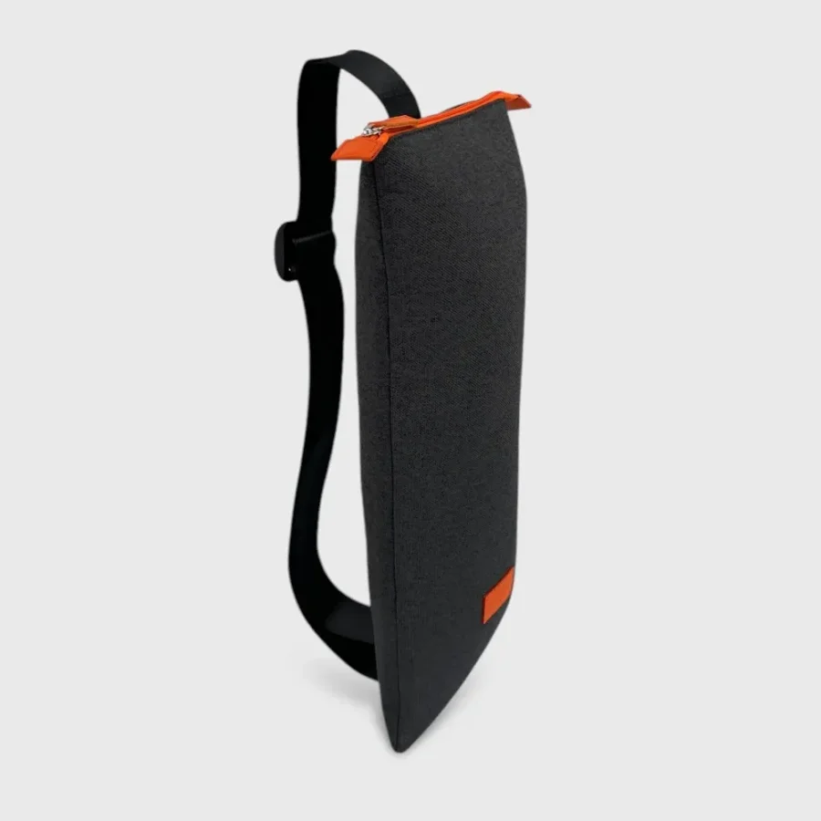 Sacoche Batterie Vélo Électrique Rigide - Etanche - 46x16x10cm - Grande Capacité - Poignées Rembourrées - Noir