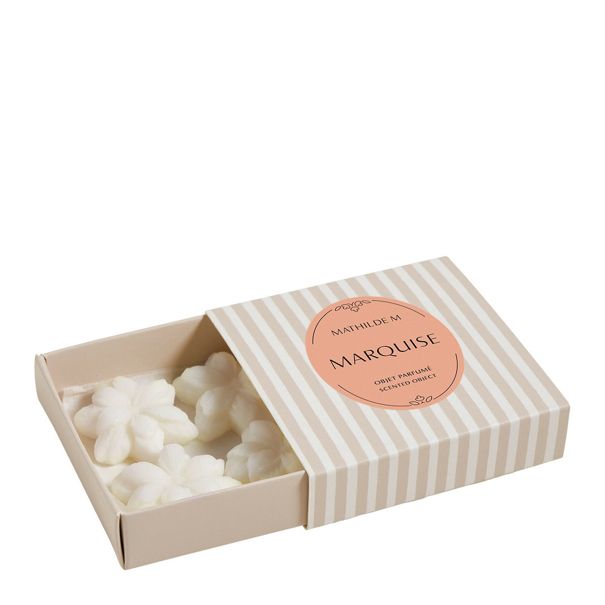 Coffret de 4 décors fondants en cire parfumée - MARQUISE, MATHILDE M