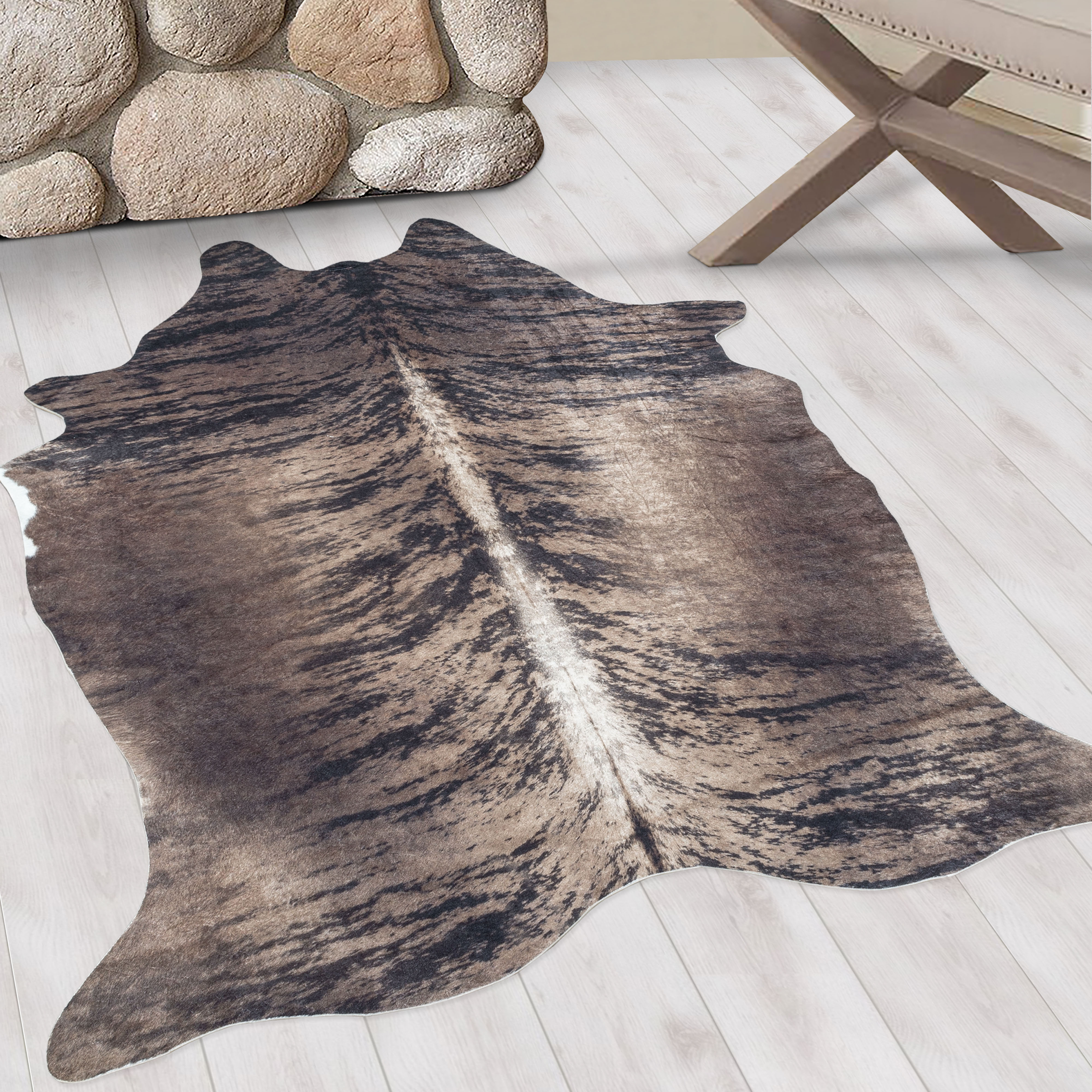 Tapis imitation peau de bête tigré ETOSHA, NAZAR RUGS