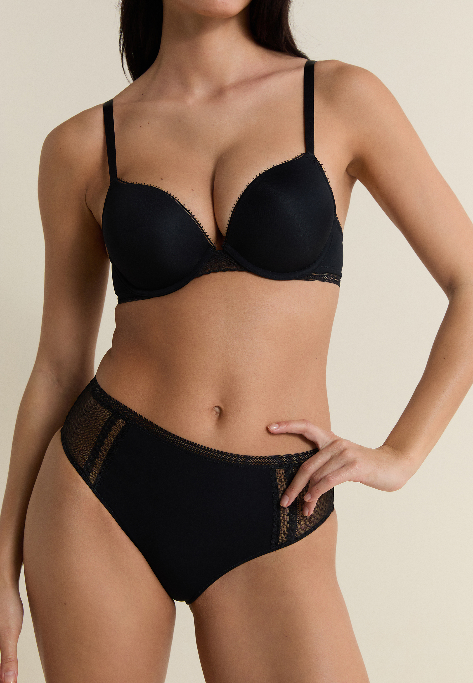 Culotte midi avec détails en dentelle PURE DREAM, ETAM