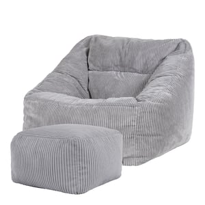 Housse De Pouf Géant Sans Remplissage - 100x100x60 Cm, Pour Intérieur/extérieur, Rangement Astucieux