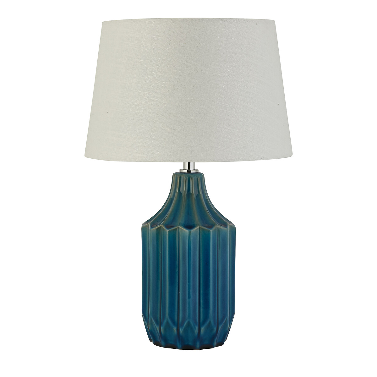 Matera Ceramic Table Lamp in Blue, SO'HOME