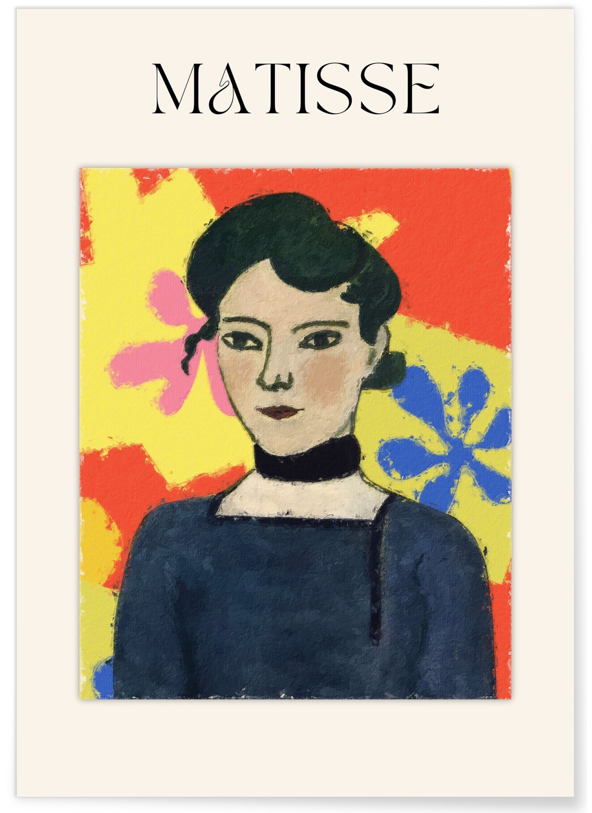 Affiche Matisse - Femme au Fond Floral, L'AFFICHERIE