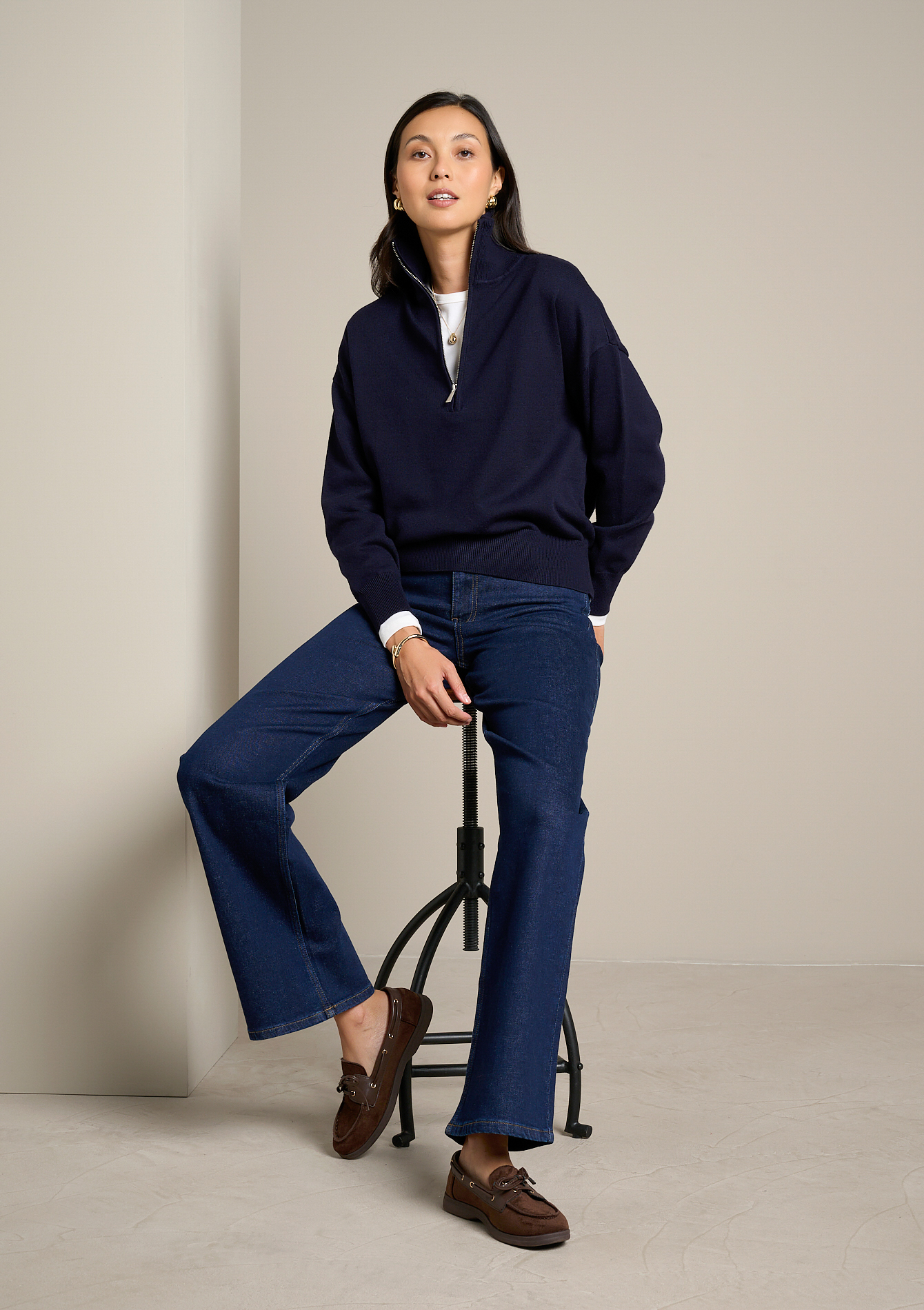 Pull col montant zippé, LOLALIZA