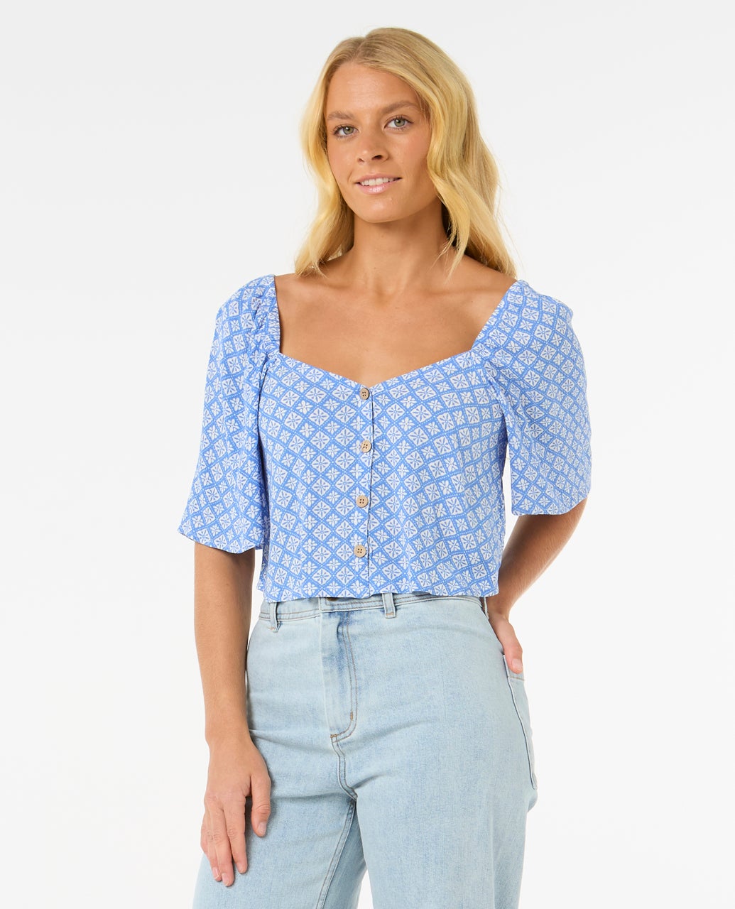 Chemise SAN CARLOS BUTTON THROUGH TOP, RIP CURL