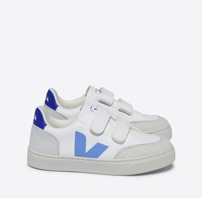 Kids' Small V-12 Trainers in Leather VEJA