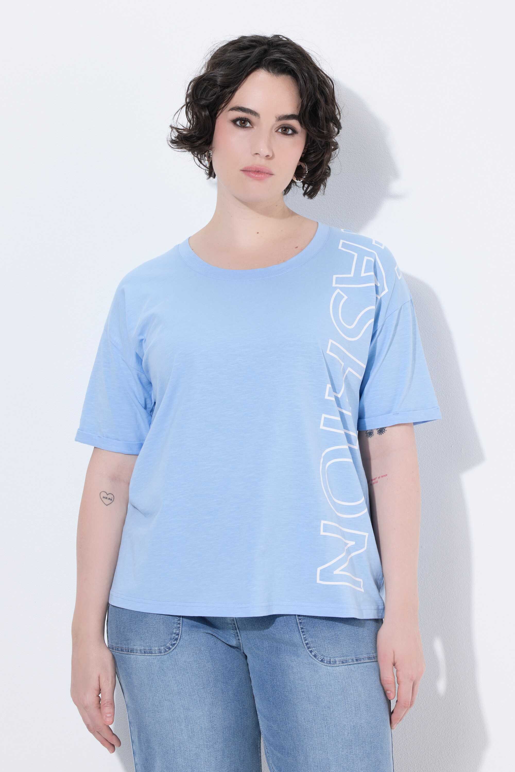T-shirt oversize avec message, ULLA POPKEN