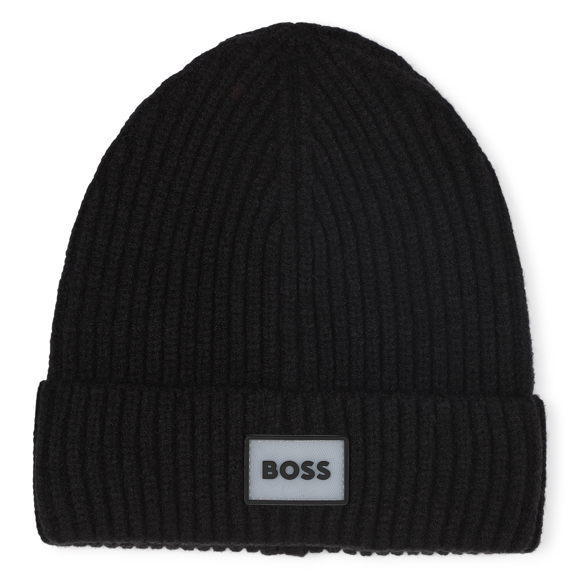 Chapeau tricoté avec insigne, BOSS KIDSWEAR
