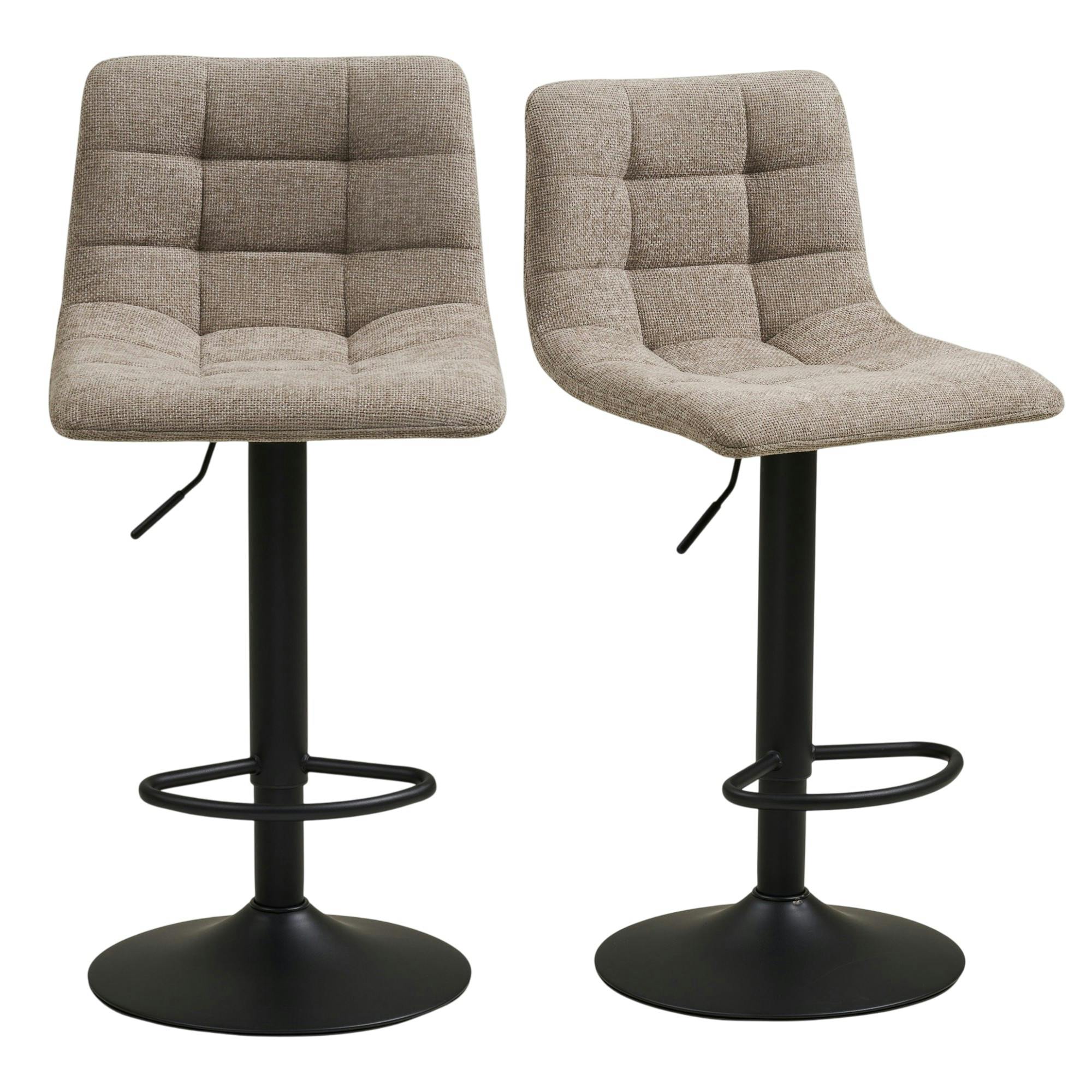 Tabouret de bar en velours (lot de 2) SAVONE, PIER IMPORT