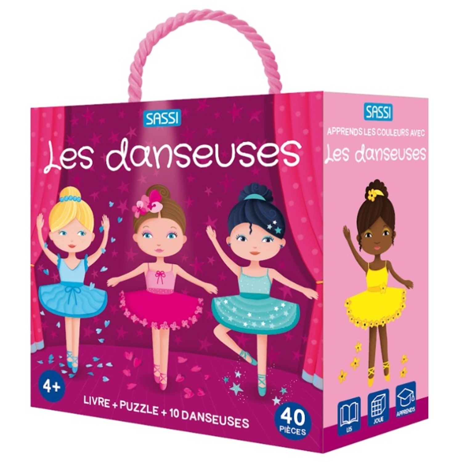 Livre et puzzle Les danseuses, SASSI JUNIOR