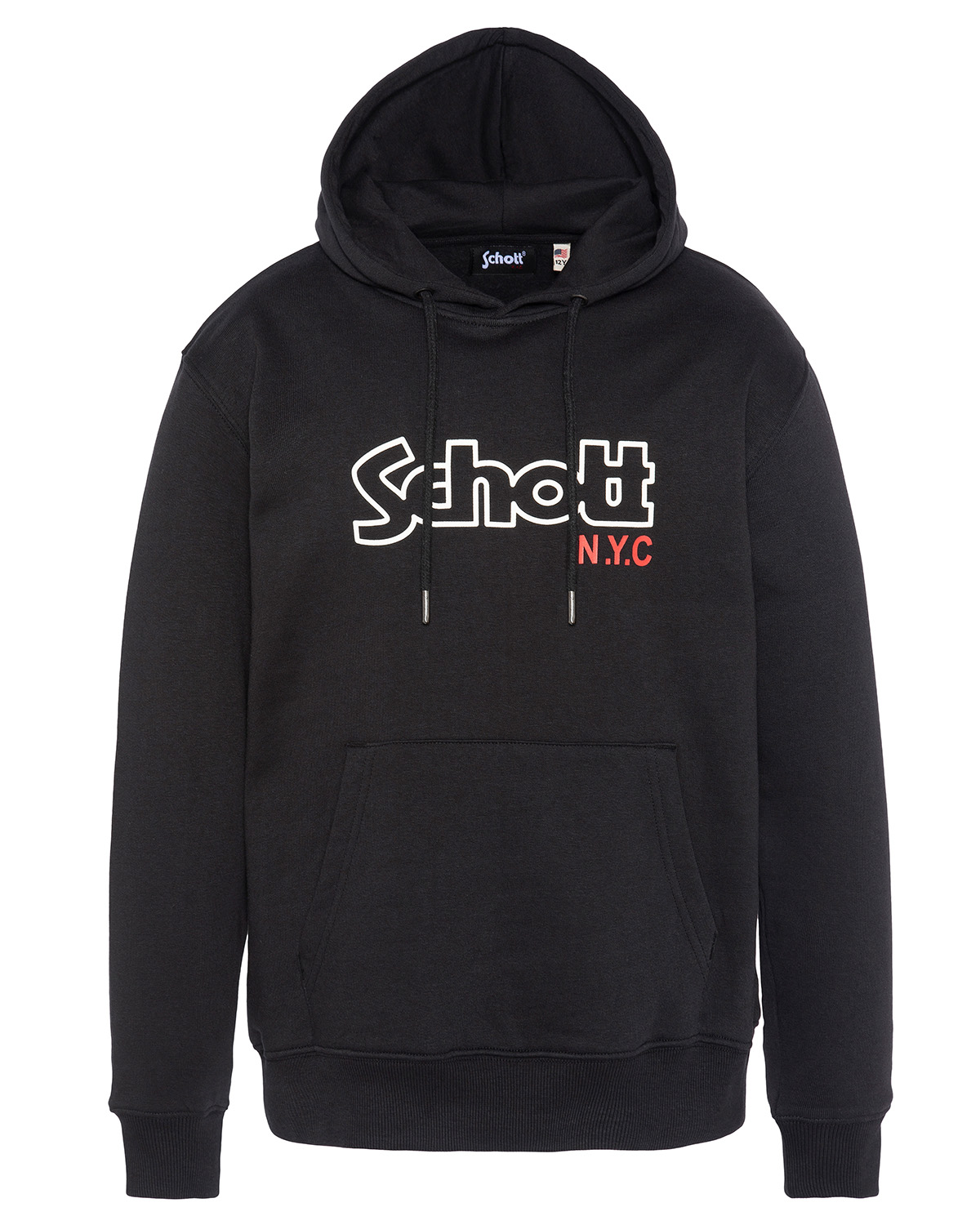 Sweatshirt à capuche imprimé, SCHOTT
