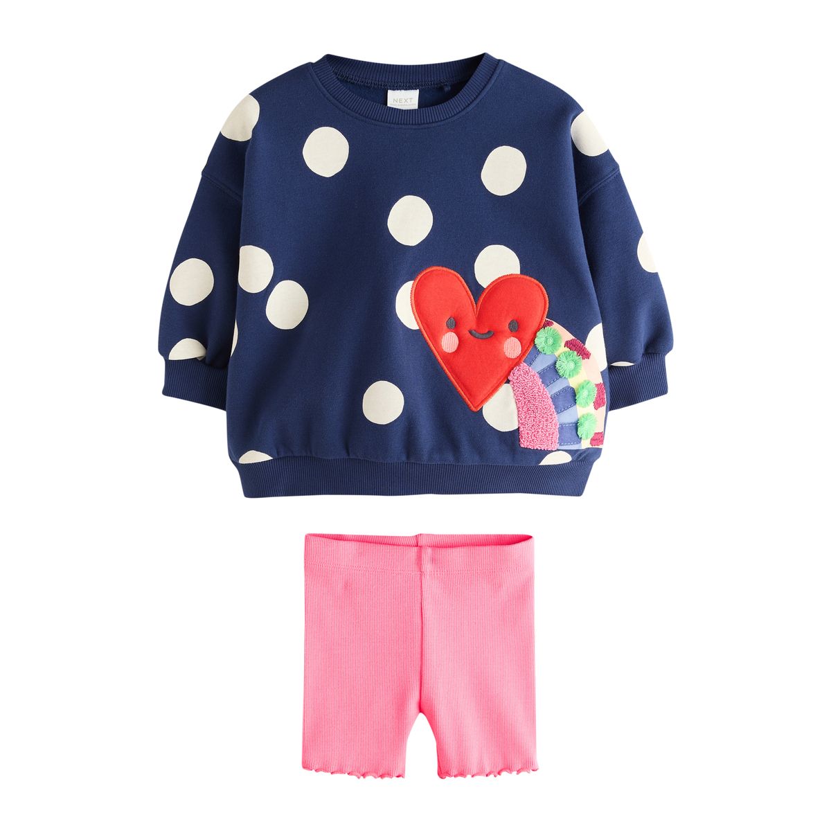 Ensemble short et sweat ras du cou, NEXT