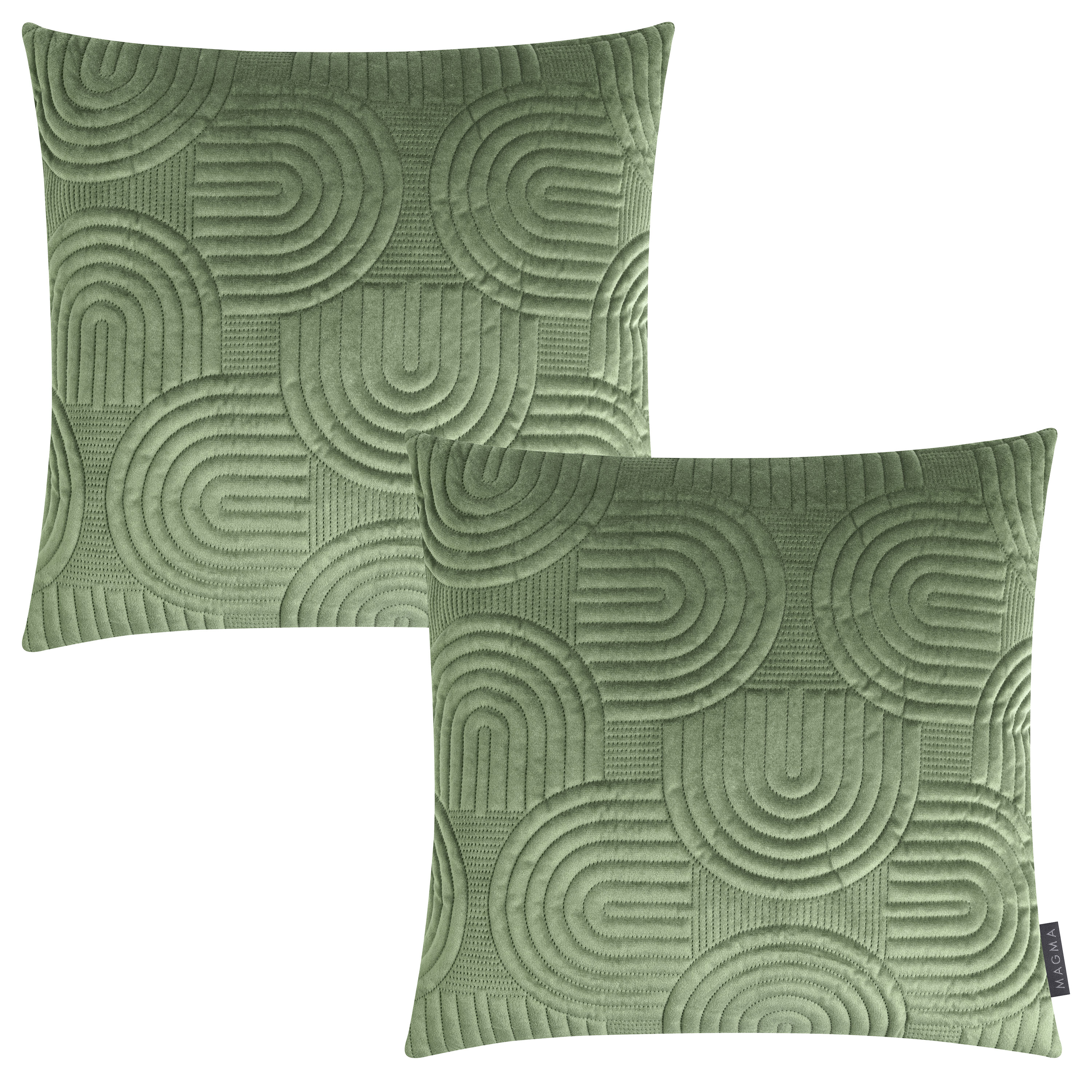 Lot de 2 housses de coussin effet 3D JUNO, MAGMA HEIMTEX