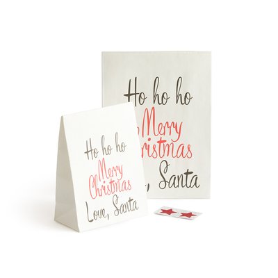 Set van 2 geschenkzakjes in papier, Christmas LA REDOUTE INTERIEURS