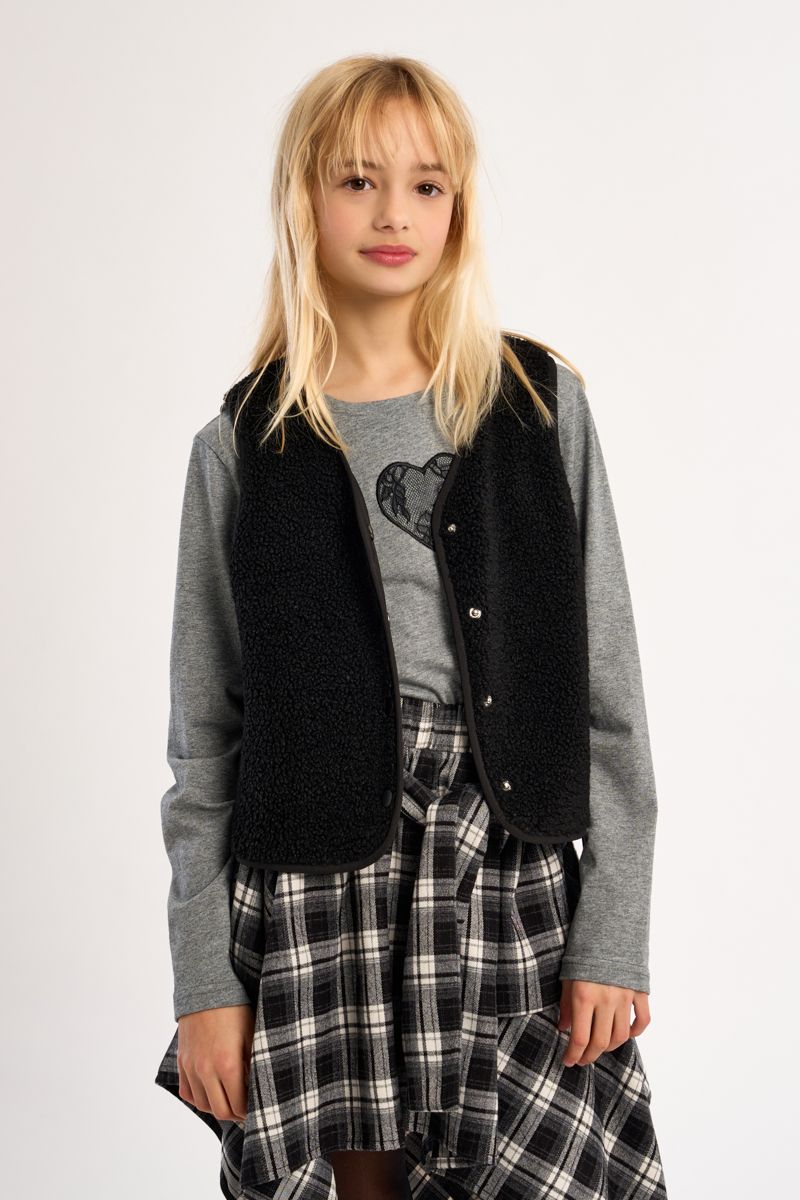 Veste sans manches, imitation mouton, MOLLY BRACKEN GIRL
