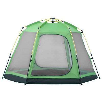 Tente de camping pop-up 6 personnes fibre verre polyester OUTSUNNY