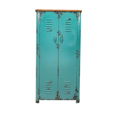 Armoire casier en métal turquoise - RUSTY DUTCHBONE