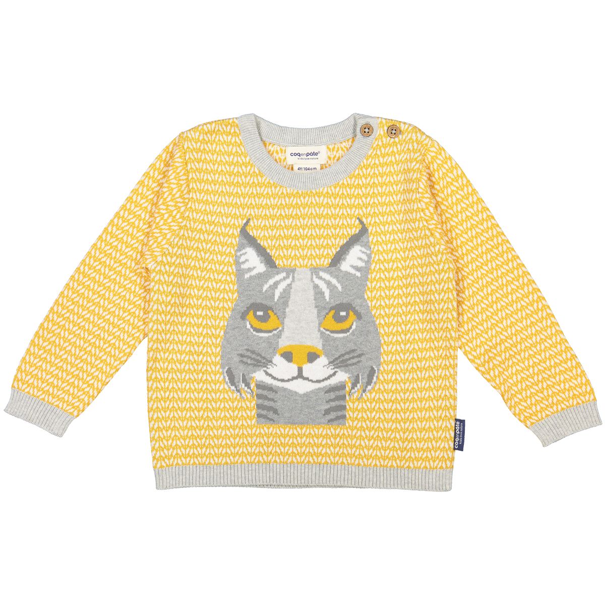 Pull tricot enfant lynx