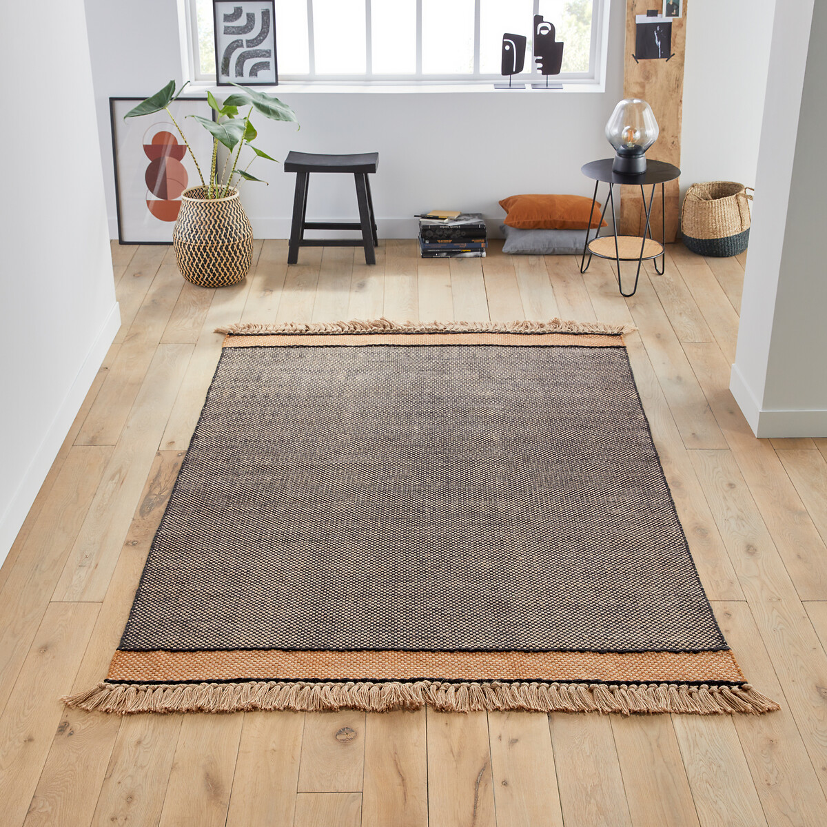 Holza jute & chenille rug natural La Redoute Interieurs