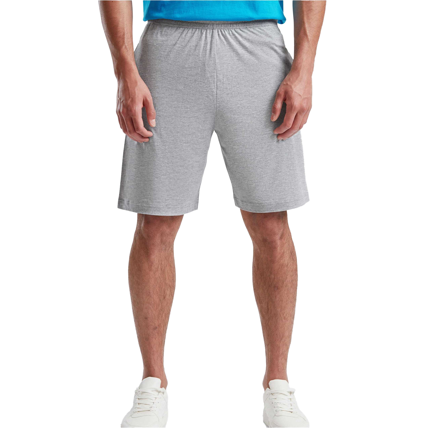 Short uni en coton à taille élastiquée ICONIC, FRUIT OF THE LOOM